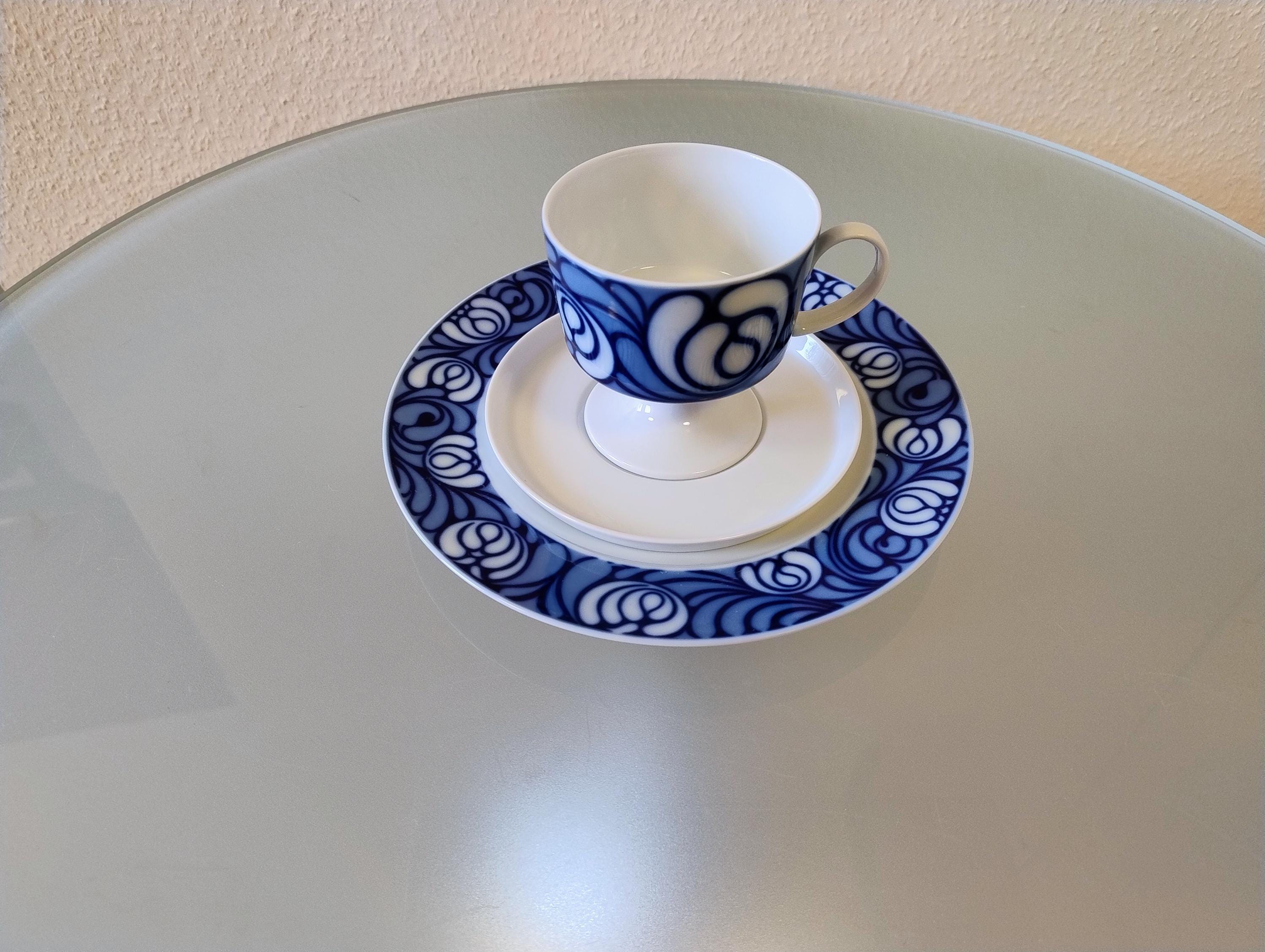 Rosenthal blue flower - Etsy 日本