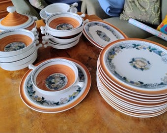 Compleet diner voor 12 personen Goebel Bourgogne