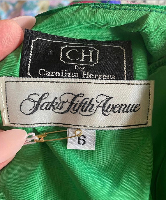 80s Vintage Carolina Herrera for Saks Fifth Avenu… - image 3