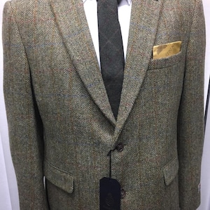 Gents Stromay Green Harris Tweed Sports Jacket