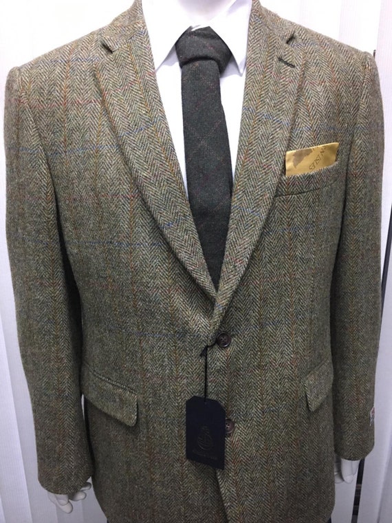 Gents Stromay Green Harris Tweed Sports Jacket | Etsy