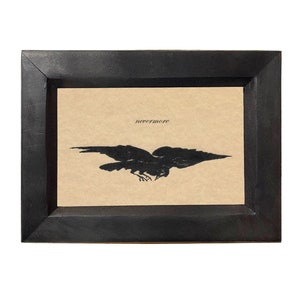 Nevermore The Raven Sketchy Edgar Allan Poe French Illustration Framed Print, Literary Art, Bookish Art