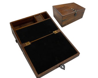 MANUFACTURER SECONDS!!! 12" Wooden Writing Lap Box Antique Reproduction