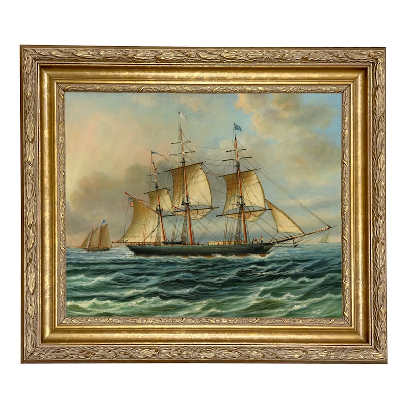 Old Ship Painting - Etsy