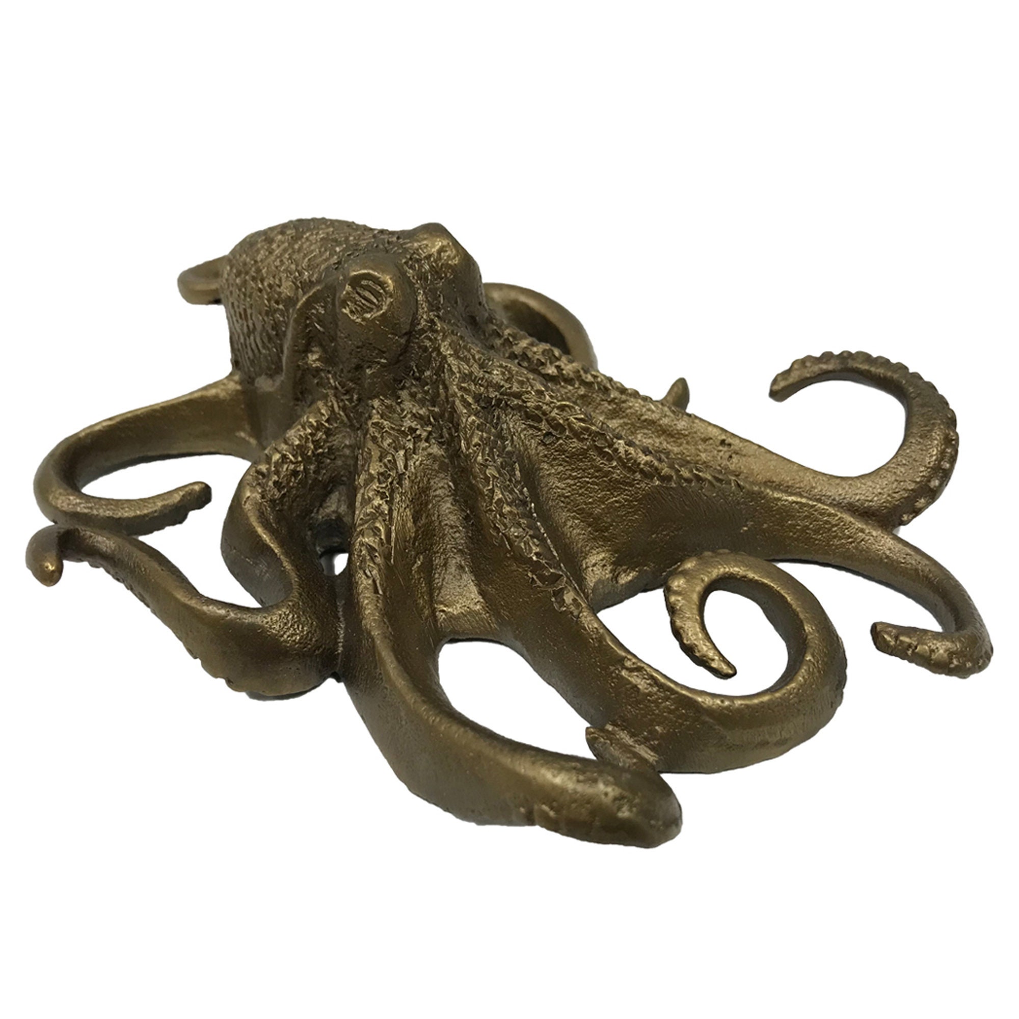 Antiqued Brass Coated Octopus Paper Weight Antique Vintage Nautical Beach  Decor -  Canada