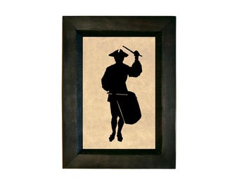 Vintage Drummer Boy From War of 1812 Wooden Plaque. Charming