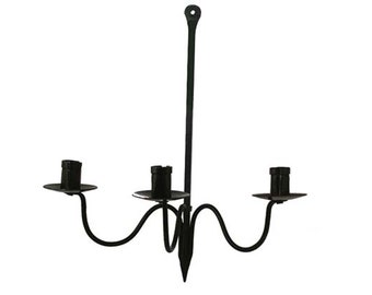 15" Wrought Iron Hanging Candle Holder- Antique Vintage Style