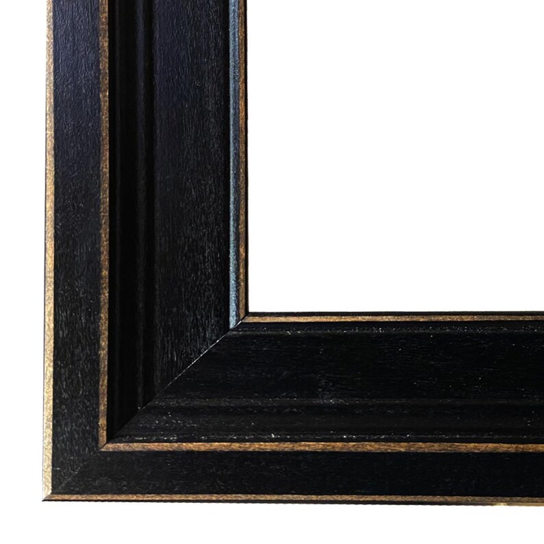 Inramad oljemålning med tre hundar på kanvas, inramad jakthundskonst, jaktstugadekor, rävhundstryck, vintagehundtryck bild 3