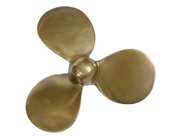 4-1/2" Antiqued Brass Propeller Paper Weight, Nautical Decor, Nautical Tabletop, Gift for Boat Captain, Boss's Gift, Father's Day Gift