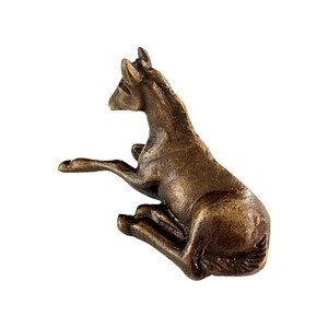 Antik mässingshästfigur, engelsk rid- eller västerländsk dekor bild 4