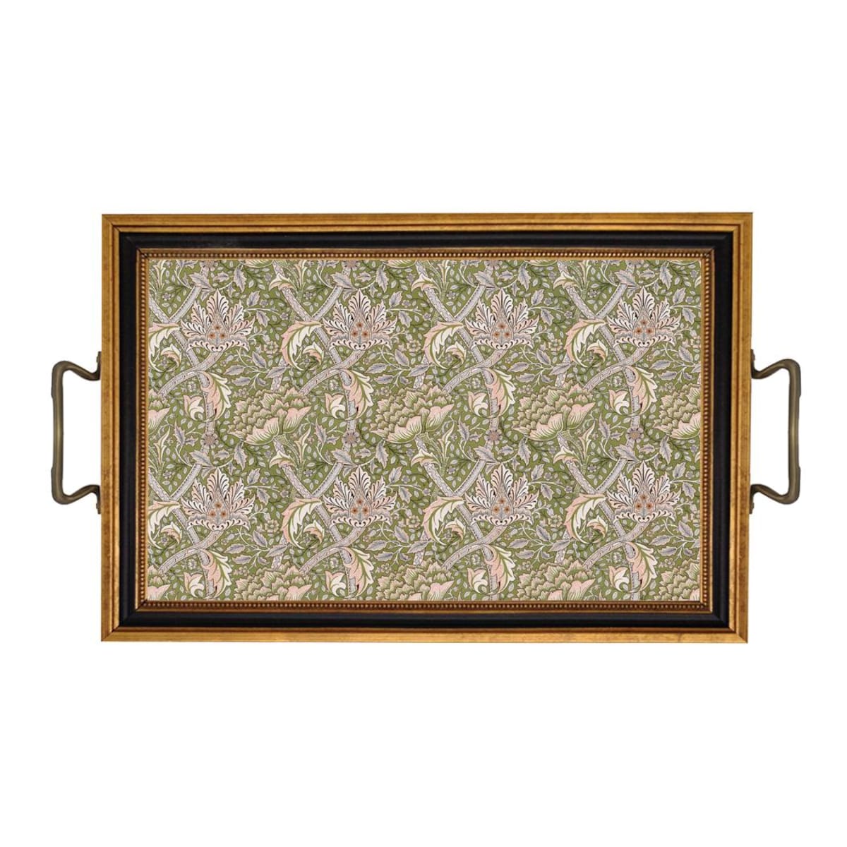 Vintage-inspired Decorative Tray, William Morris Windrush, Antique Brass Handles, 2 Sizes, Boho Cottagecore Home Decor, Coffee Table - Etsy