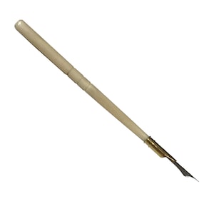 6" gedraaide originele ossenbeenpuntpen - antieke reproductie