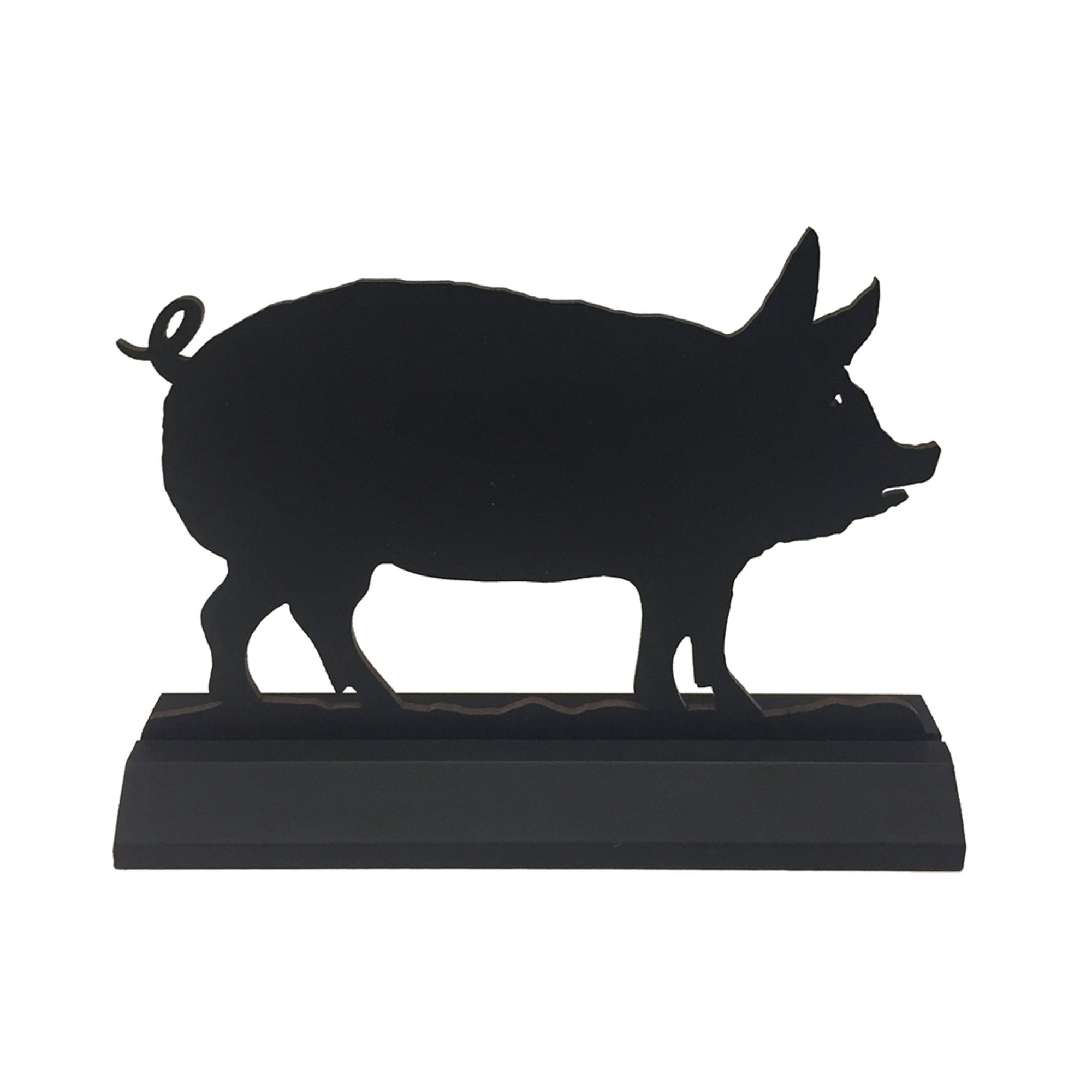 Barnyard Pig Standing Wood Silhouette Farmhouse Tabletop Etsy 日本