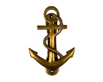 Madison Bay Company Nautical Ship's Anchor Antiqued Brass Door Knocker 6.25 Inches Tall Madison Bay Company Nautical Ship's Anchor Antiqued Brass Door Knocker 6.25 Inches Tall