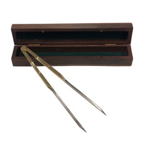 Polierte Messing Seekarten mit Aufbewahrungsbox aus Holz ,, Antique Reproduktion, Nautische Dekoration, Nautische Büro, Geschenk für Bootskapitän