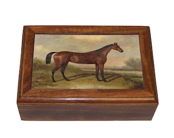 Portagioie a forma di cavallo equestre: portagioie in legno rustico