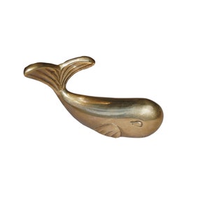 Messing Wal Briefbeschwerer, Tabletop Decor, Nautische Dekor, Strand Haus, Wal Geschenk, 21. Jahrestag, Stocking Stuffer