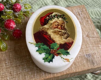 カラフルなサンタフェイスジュエリーボックス | クリスマス記念品