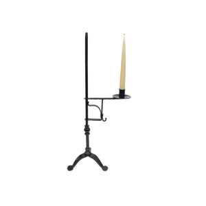 22&quot; Adjustable Wrought Iron Candle Holder- Antique Vintage Style