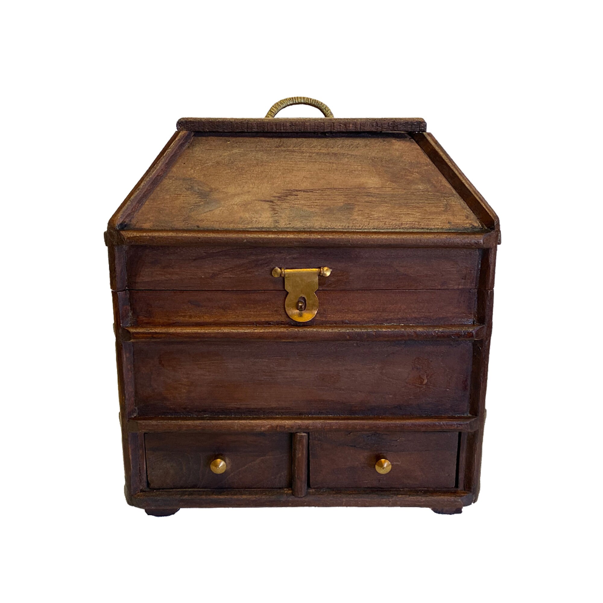 11 Portable British Campaign Chest Antique Style Reproduction Wooden Chest Storage Chest Antique Style Decor Etsy
