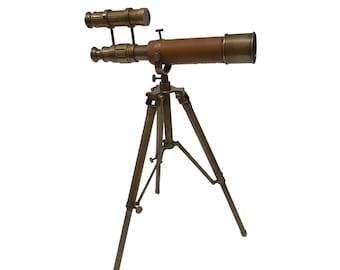NKlaus Marine Set boussole et télescope en laiton dans une boîte