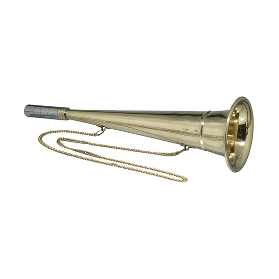 13-1/2 Brass Fog Horn Antique Reproduction 