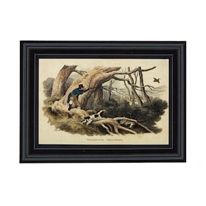 Woodcock Hunting Framed Color Print, Antique Style, English, Cabin, Lodge, Gallery Wall, Wall Art, Decor