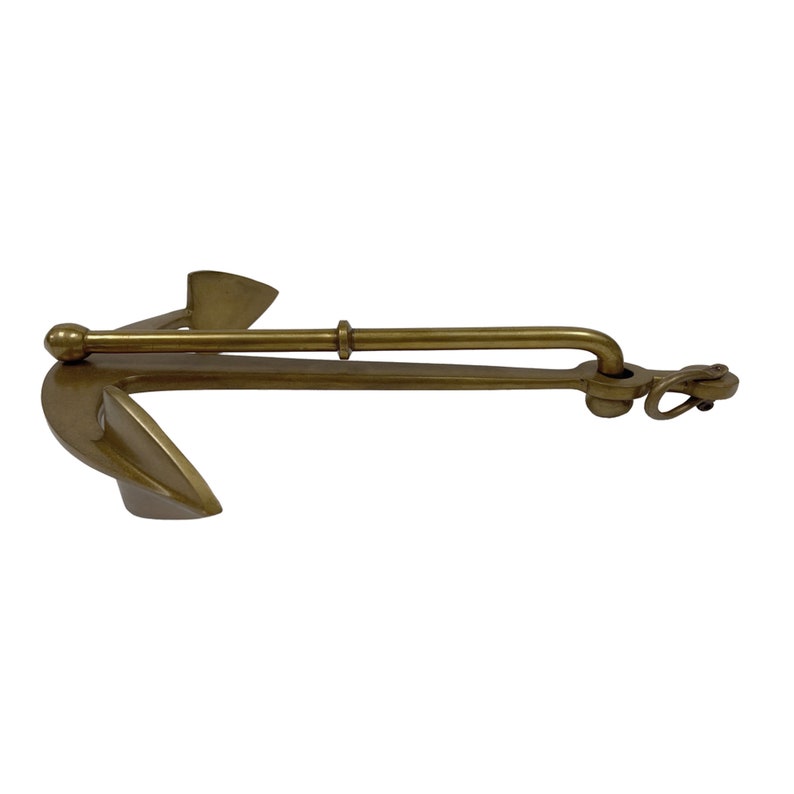9 Antiqued Brass Anchor Tabletop Ornament or Etsy