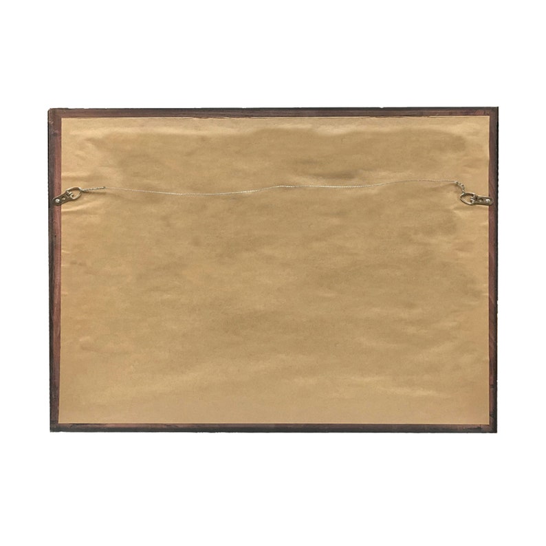 French Landscape With Clouds Framed Oil Painting Print on Etsy