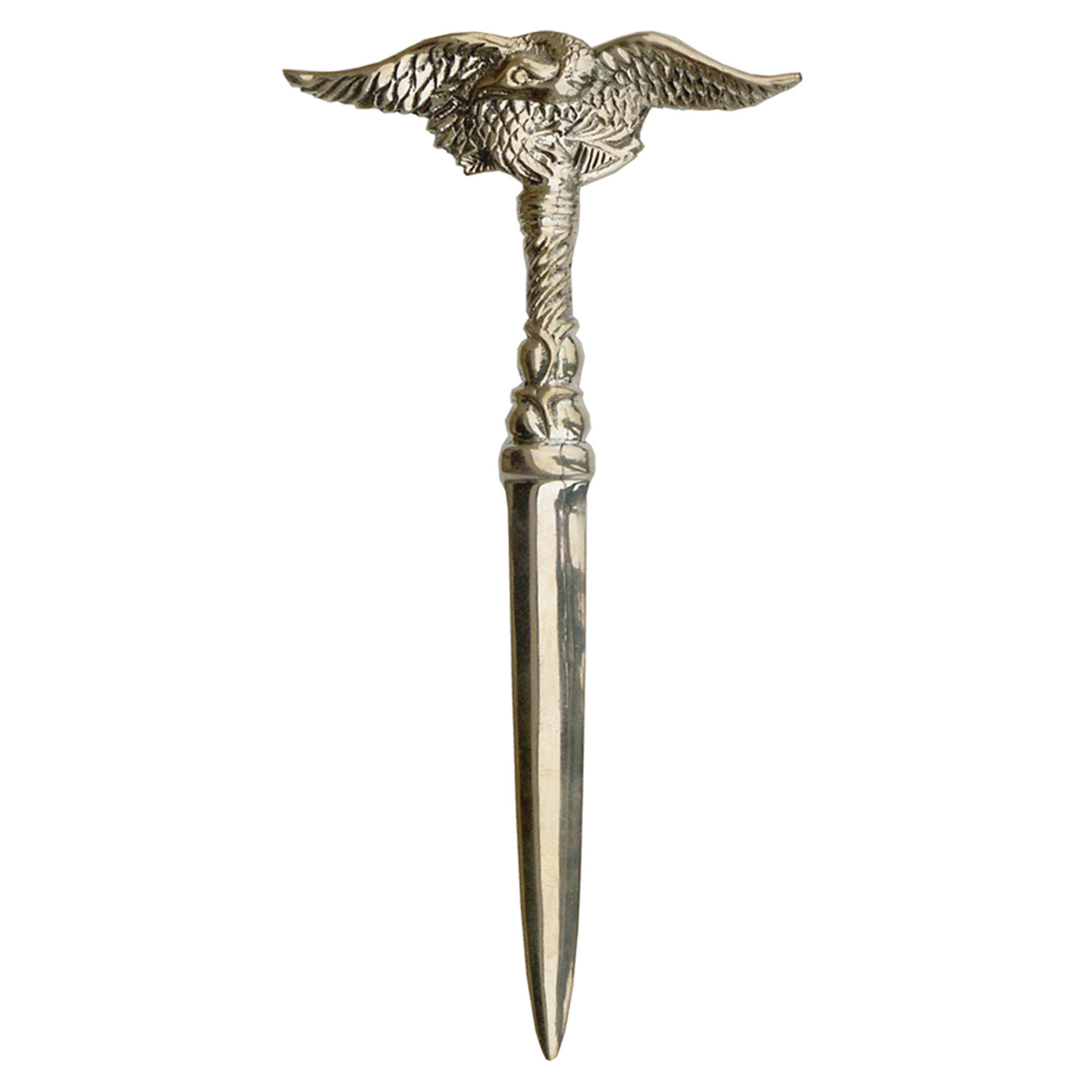 7-3/4 Solid Brass Spreadwing Eagle Letter Opener- Antique Vintage Style