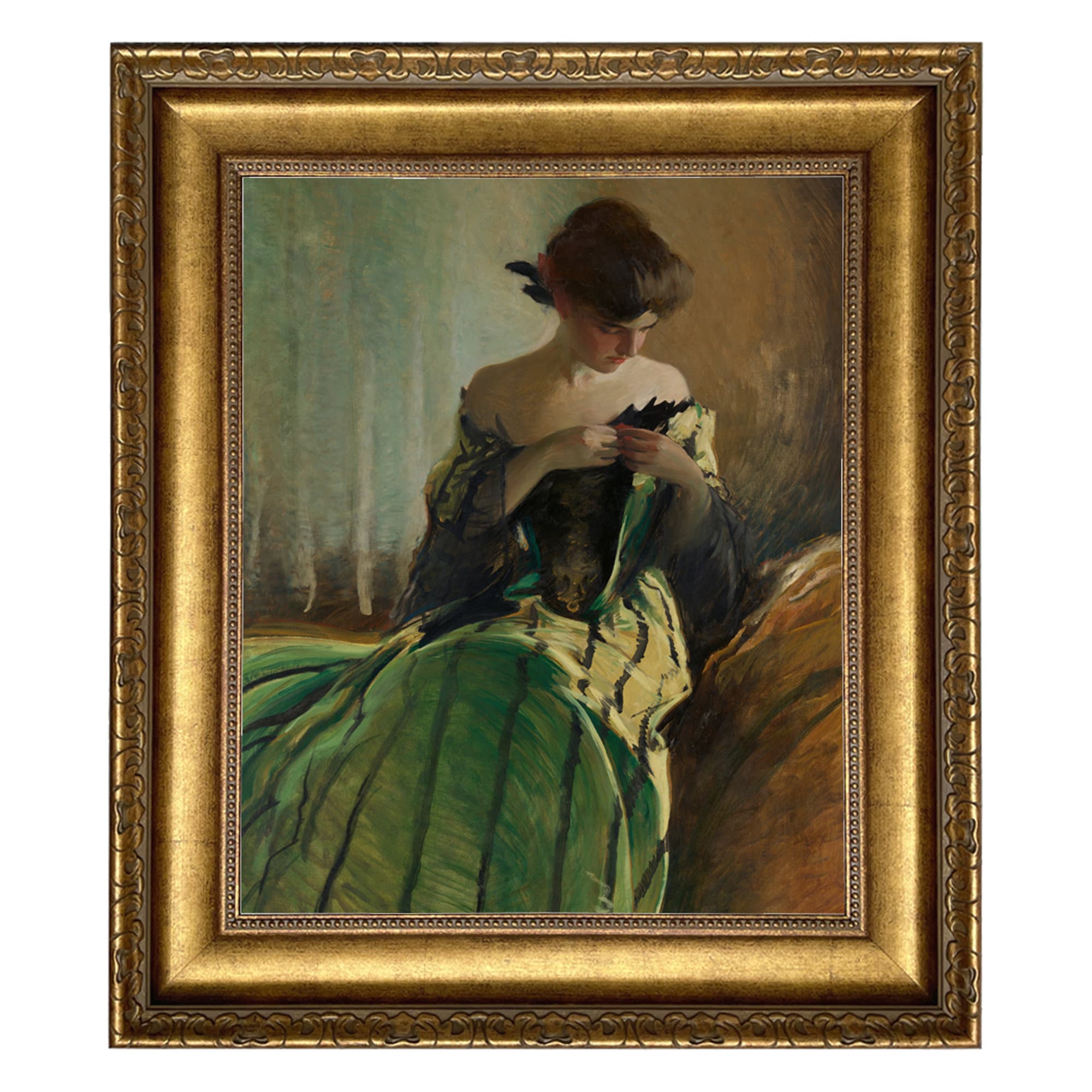 green dress painting Camille (Monet)