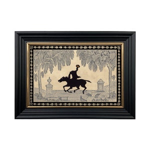 Sleepy Hollow Grave Yard Framed Paper Cut Silhouette, Headless Horseman, Sleepy Hollow Art, Halloween Decor, Spooky Season