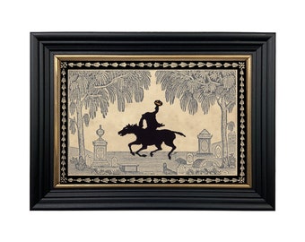 Sleepy Hollow Grave Yard Encadré Papier Découpé Halloween Silhouette Home Decor Wall Art