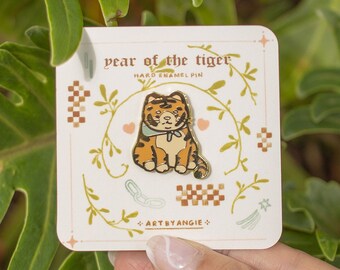 Year of the Tiger ⊹ Hard Enamel Pin | Gold Plating Pins| Baby Tiger Pin | MADE WITH LOVE