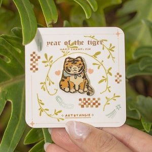 Year of the Tiger ⊹ Hard Enamel Pin | Gold Plating Pins| Baby Tiger Pin | MADE WITH LOVE
