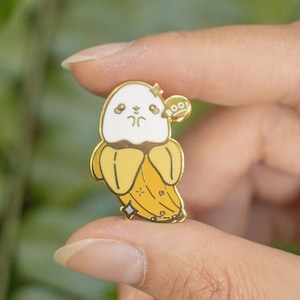 Boonana ⊹ Hard Enamel Pin | Gold Plating Pins | Ghost Pin | Banana Pin | MADE WITH LOVE