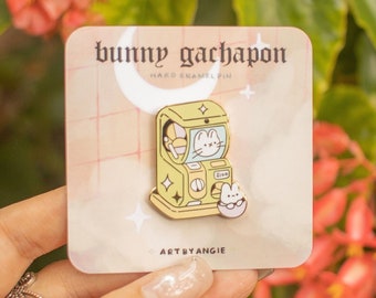 Bunny Gachapon ⊹ Hard Enamel Pin | Gold Plating Pins | Aesthetic Pin | MADE WITH LOVE