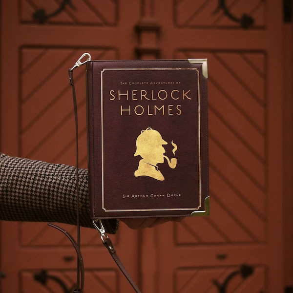 Prezenty książkowe – torba-portfel Sherlock Holmes – akcesoria w kształcie książki
