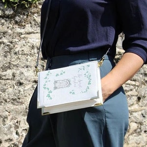 The Secret Garden Book Bag, Edwardian Book Clutch Purse by WellReadCompany, Cocktail Clutch, Book Handbag, Book Lover Gifts, Crossbody Bag