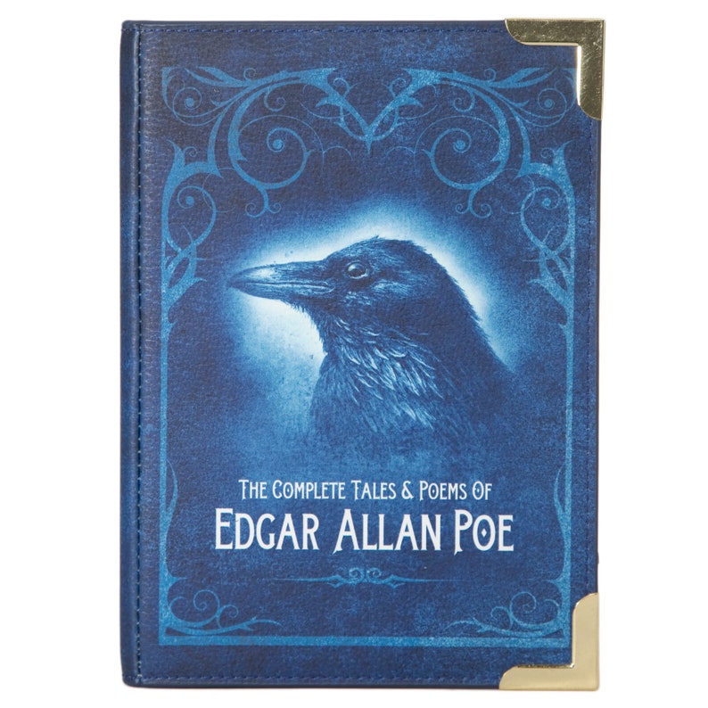 Borsa per libri WellReadCo, borsa per libri Edgar Allan Poe, borsa per libri Raven, regalo libresco, borsa per libri a tracolla, pochette novità, borsa Whimsigoth immagine 6