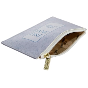 Lokaler EU-Versand - Jane Eyre Buch Geldbörse, Brautjungfern Clutch, Buch Geldbörse Geschenk für Sie, Vegan Leder Reißverschluss Beutel