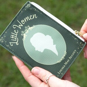 Portafoglio mini-libro Little Women, stile primaverile, portamonete vittoriano a forma di libro, regali letterari per la mamma, accessori da regalo, porta carte Regency