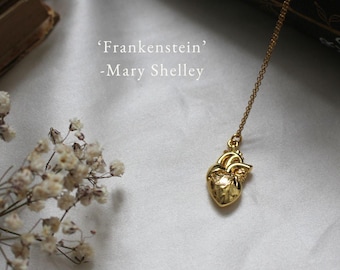 Frankenstein Inspired Necklace, Bookish Necklace, Gift for Her