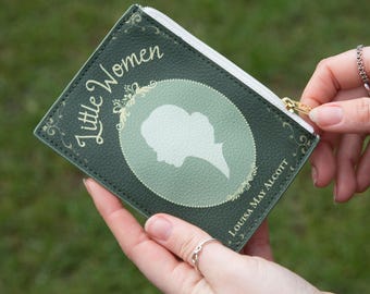 Little Women Mini Book Wallet, Spring Style, Victorian Book Coin Purse, Literary Gifts For Mom, Giftable Accessories, Regency Card Holder