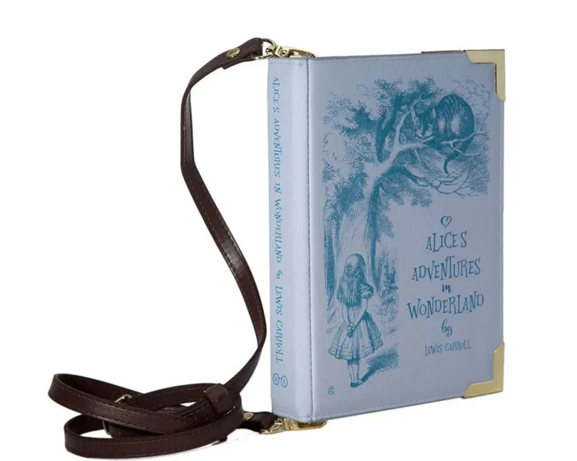 Book Lover Gift Book Purse Alice in Wonderland Book Bag Purses