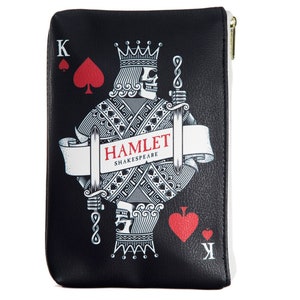 Weiler Büchertasche, Büchertasche, Kosmetiktasche, Münztasche, Geldtasche, Büchertasche, Bibliophiles Geschenk, Schlüsselbund Brieftasche, Herz König