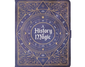 Eine Geschichte der Magie Buch iPad Hülle 10.Gen 10.9 Zoll, Fantasy iPad Pro Hülle 12.9 Zoll, Zauberbuch Hülle iPad Hülle, Witchy