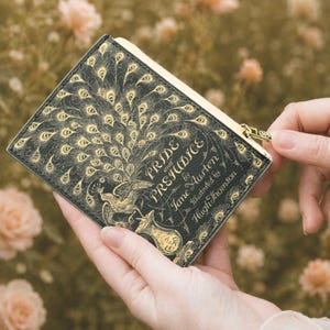 Pride and Prejudice Book Wallet, Jane Austen Book Coin Purse, Best Gift For Mom, Book Lover Gift, Card Holder, Literary Regency Pouch, Book