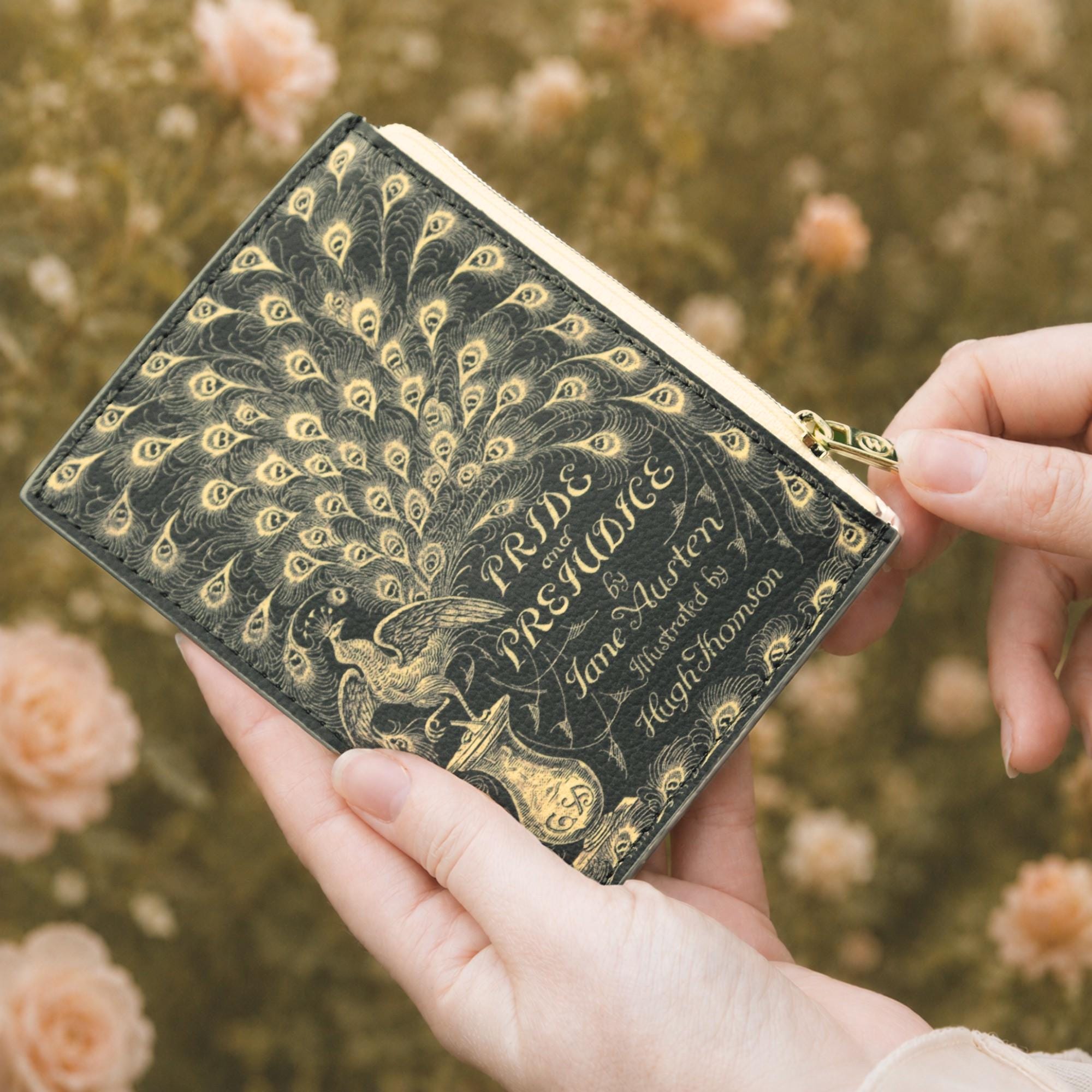 Pride and Prejudice Book Wallet, Jane Austen Book Coin Purse, Best Gift For Mom, Book Lover Gift, Card Holder, Literary Regency Pouch, Book