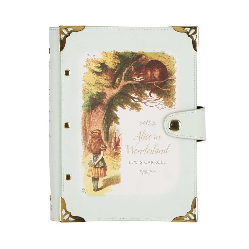Alice in Wonderland Leather Binder Cover, Dream Journals, Refillable ...